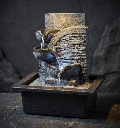 LED-Zimmerbrunnen mit Kaskaden