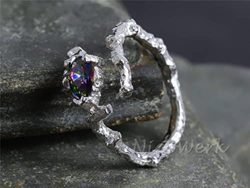 Lava-Ring aus Sterling Silber