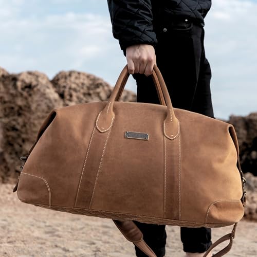 Drakensberg Weekender aus Büffelleder Detail