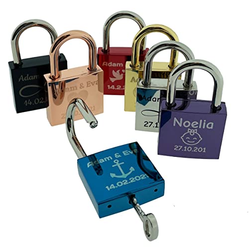 Liebesschloss mit persönlicher Gravur Detail