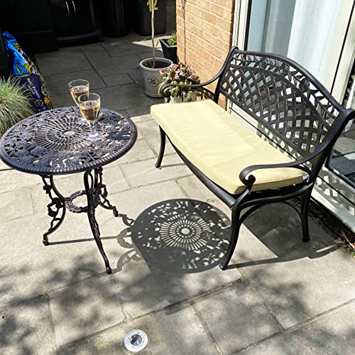 Lazy Susan Rose Gartenbank Detail