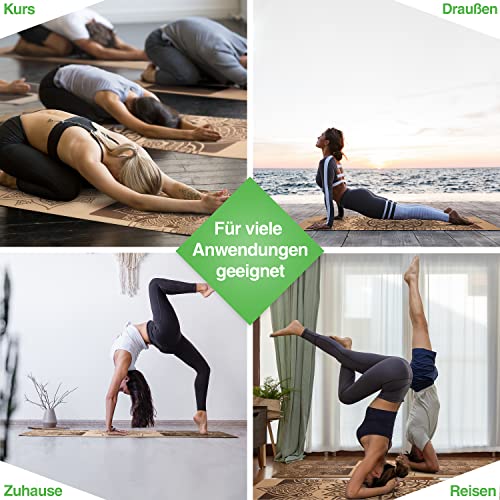 Yogamatte aus Kork und Naturkautschuk Detail