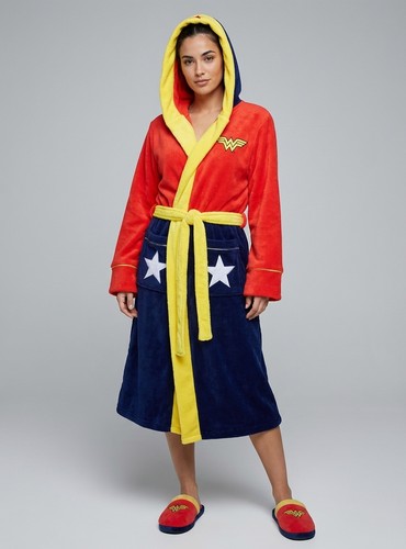 Wonder Woman Fleece-Bademantel