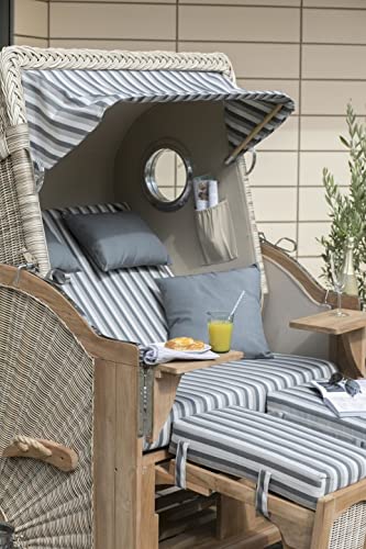 Strandkorb Düne aus Teakholz