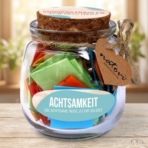 Achtsamkeitskarten im Glas