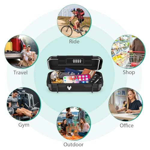 Mobiler Reise-Tresor mit Zahlencode Detail