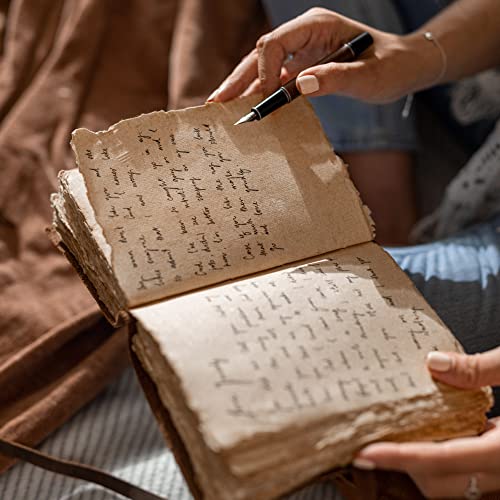 Leder-Notizbuch im Vintage-Stil Detail