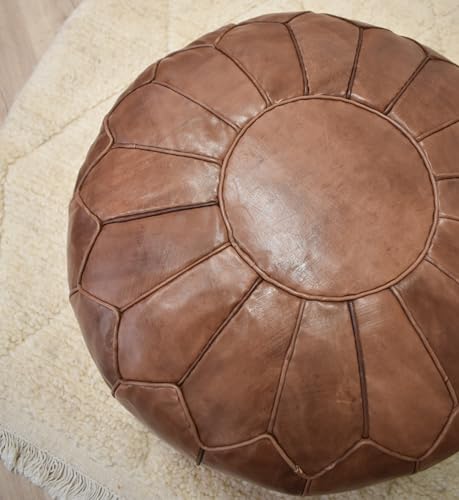 Marokkanischer Leder-Pouf XL Detail