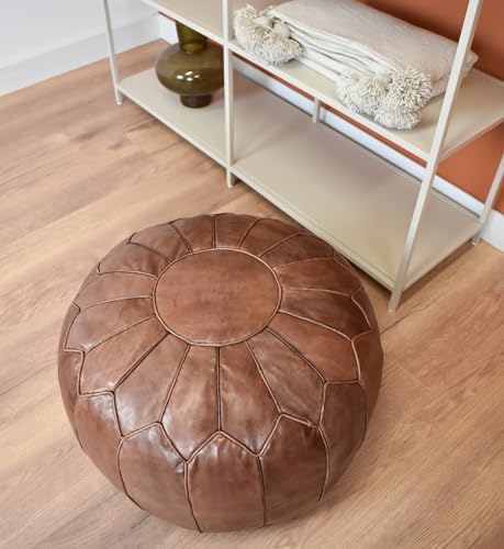 Marokkanischer Leder-Pouf XL