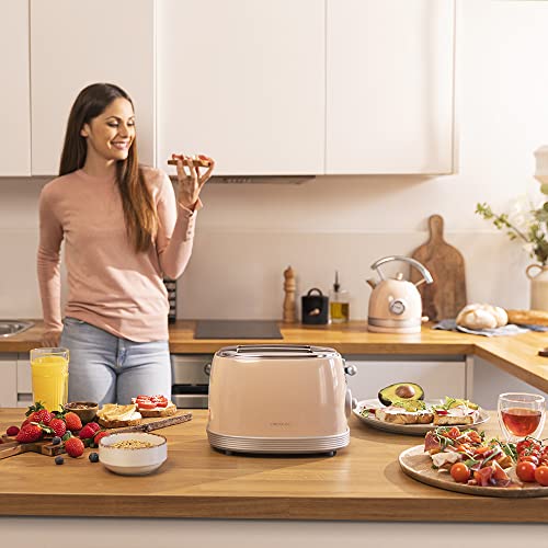 Cecotec Vintage-Toaster in Pastelltönen