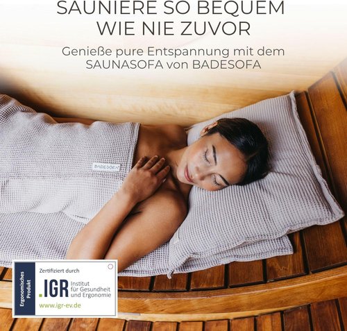 Saunasofa Wellness-Set Detail