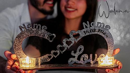 Personalisiertes Unendlichkeits-Teelicht