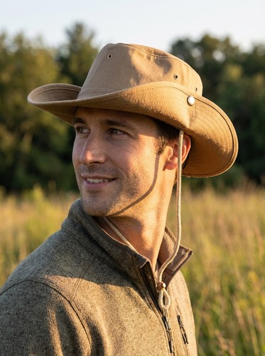 Safari-Buschhut aus robustem Canvas