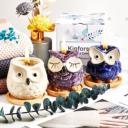 Eulen-Duftkerze aus Keramik