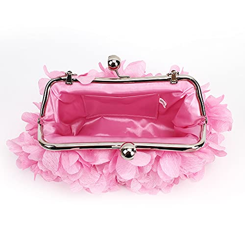 Blüten-Clutch mit Kisslock-Verschluss Detail