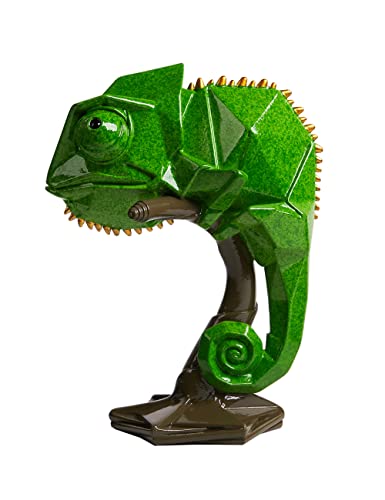 Chamäleon-Skulptur aus Kunstharz Detail