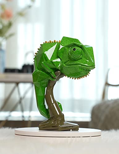 Chamäleon-Skulptur aus Kunstharz