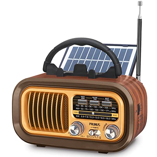 Retro-Radio mit Solarpanel