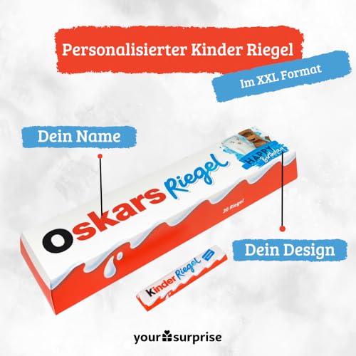 XXL Kinder Riegel - Personalisierte Geschenkbox Detail