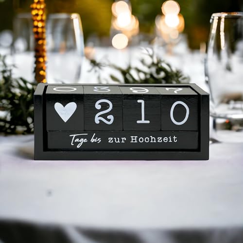Countdown-Kalender aus Holzwürfeln