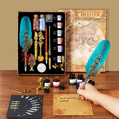 Kalligraphie-Set mit Federkiel