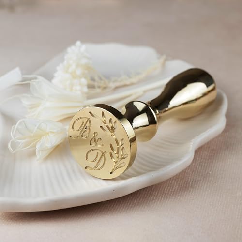 Personalisierter Siegelstempel mit Initialen Detail