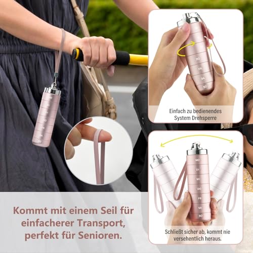 Mossime Pillendose aus Metall Detail