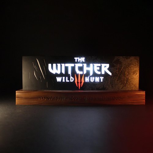 The Witcher Logo-Leuchte Detail