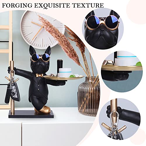 Französische Bulldogge mit Serviertablett