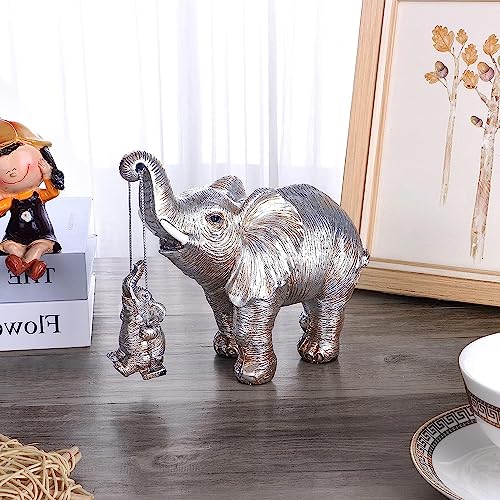 Elefanten-Skulptur mit Kalb