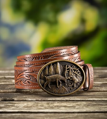 Trachtengürtel Friedl mit Hirschmotiv