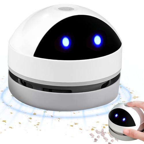 Miniatur-Tischstaubsauger mit LED-Augen Detail