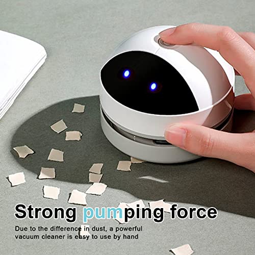 Miniatur-Tischstaubsauger mit LED-Augen