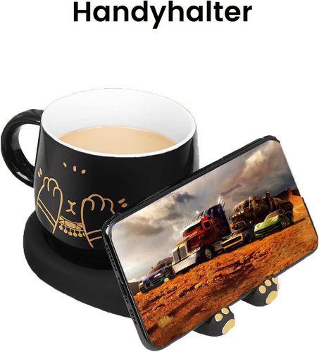 Katzen-Tassenwärmer mit drei Temperaturstufen Detail