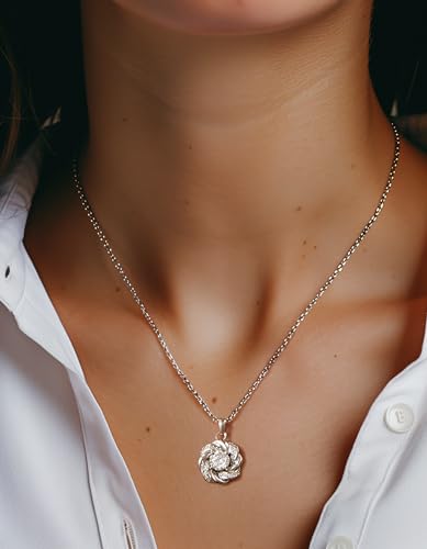 Moissanit-Collier Liebesknoten