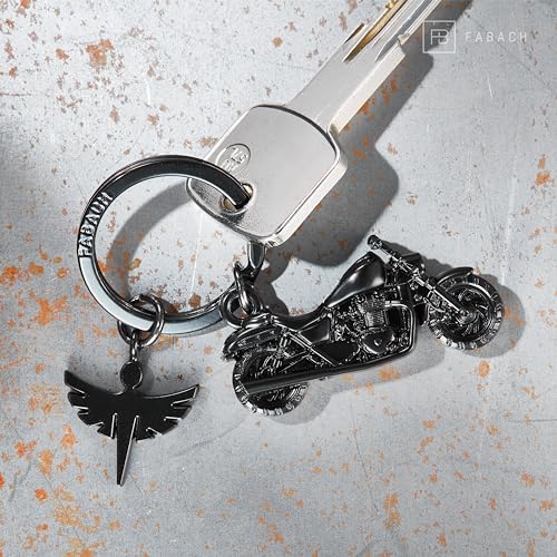 Motorrad-Schlüsselanhänger mit Schutzengel