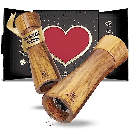Butlerbell Gewürzmühlen-Set aus Akazienholz