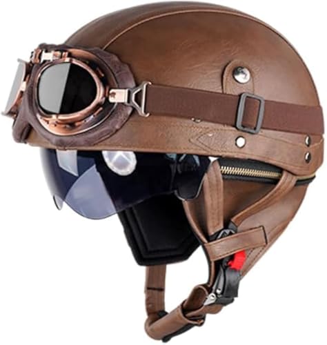 Vintage Motorradhelm im Retro-Design