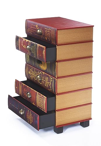 Bibliothek-Kommode in Buchoptik Detail