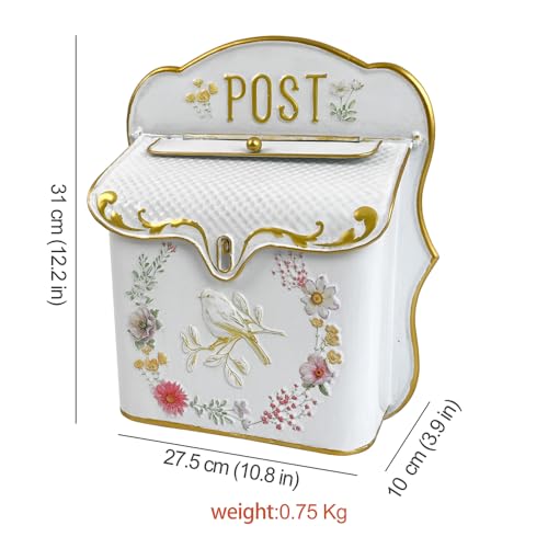 Vintage-Briefkasten im Landhausstil Detail