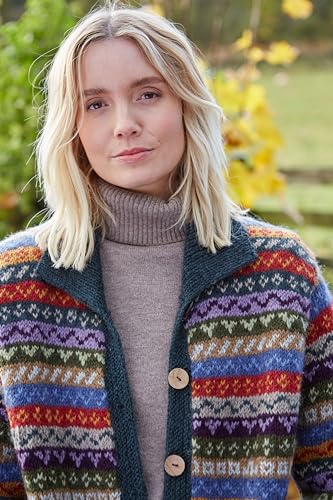 Pachamama Fair Isle Strickjacke Detail