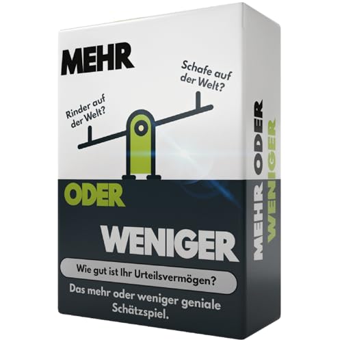 Mehr oder Weniger Schätzspiel