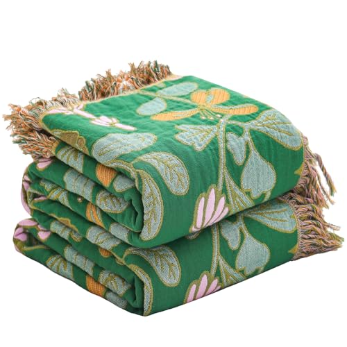 Boho-Decke aus reiner Baumwolle Detail