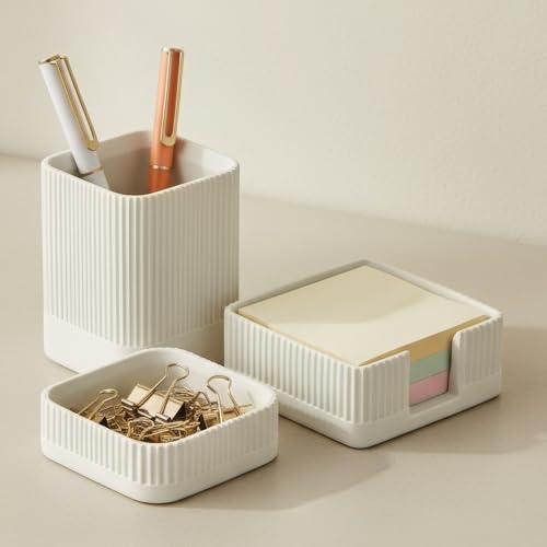Schreibtisch-Organizer-Set aus Beton