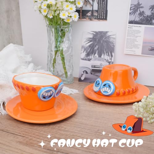 One Piece Anime-Tasse im Hutdesign