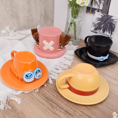 One Piece Anime-Tasse im Hutdesign Detail