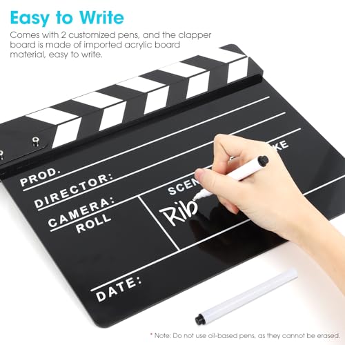 Professionelle Filmklappe aus Acryl