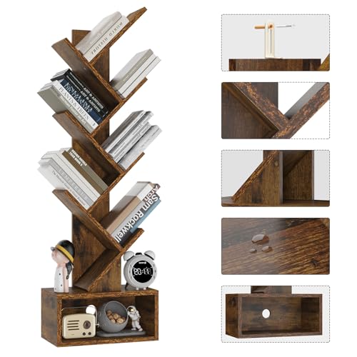 Baumregal aus Massivholz Detail