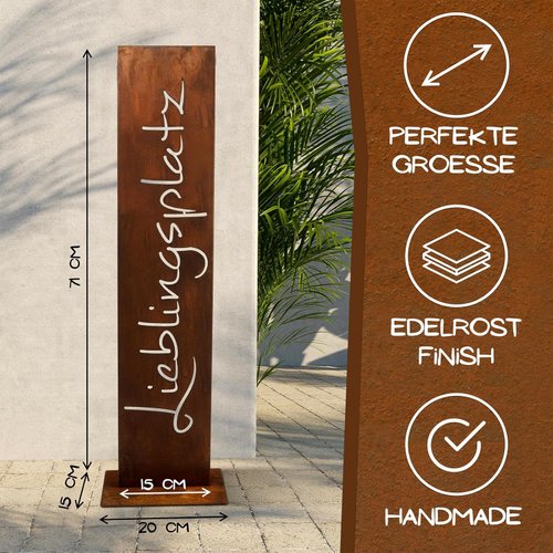 Rostikal Cortenstahl-Stele