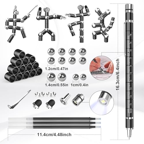 Magnetischer Konstruktions-Kugelschreiber Detail